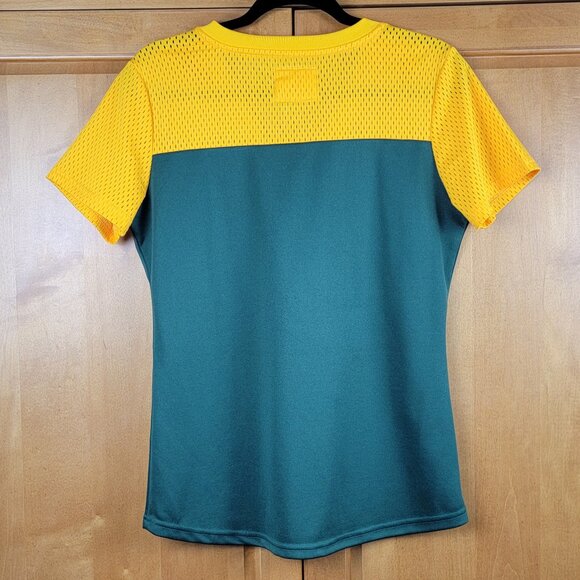 Women's NFL Team Apparel Lace Up V-Neck Green Bay Packers Football T-Shirt - M - Picture 2 of 7